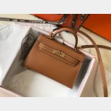 Camel Mini Kelly Replica Hermes Handbags