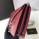 Saint Laurent AAA+ Replicas Shoulder 377057 Black/Red Bags