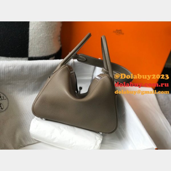 Replica Grey Hermes Lindy 26cm Bags Sale Outlet Online