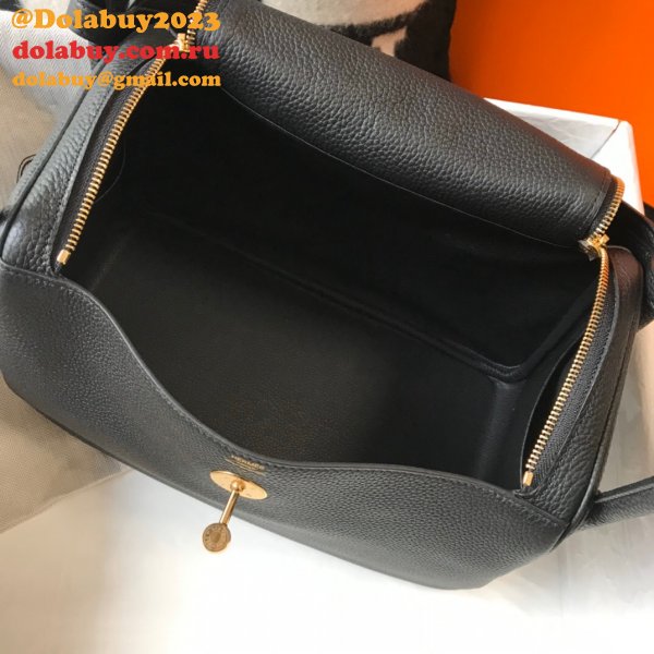 Replica Hermes Lindy 26cm Black Bags Sale Outlet Online