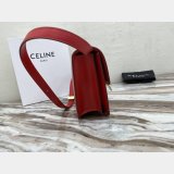 Celine Replicas Teen Classic Box Red Bag