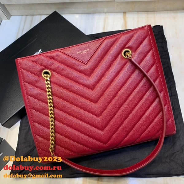 Shop Ysl Replica Saint Laurent Red and Black