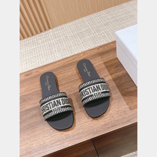 Designer DIOR FLAT SLIPPER DWAY SLIDE Duplicate