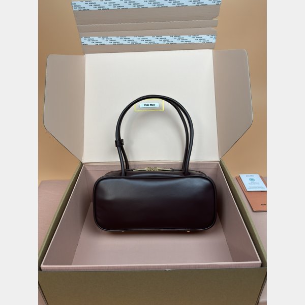 AAA+ Fashion MIU MIU 5BB173 Leather Beau Bag