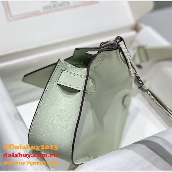 Luxury hermes jypsiere mini calf leather bag