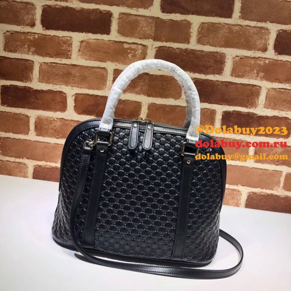 7 Star Gucci Top Quality Leather Convertible Micro GG Dome 449663 Bag