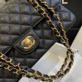 New CC 2021 Replica Quilted Caviar Leather Caviar CF1112 25CM Bags