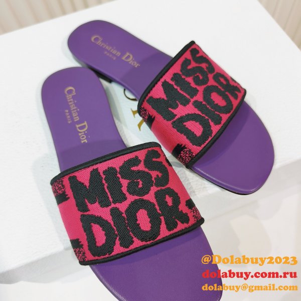 Top Quality MISS DIOR Flat Slipper DWAY SLIDE