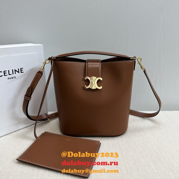 7 Star Celine Triomphe Louise Bucket Bag 116613