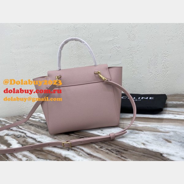 Celine AAA+ celine nano belt pink bag High Quality