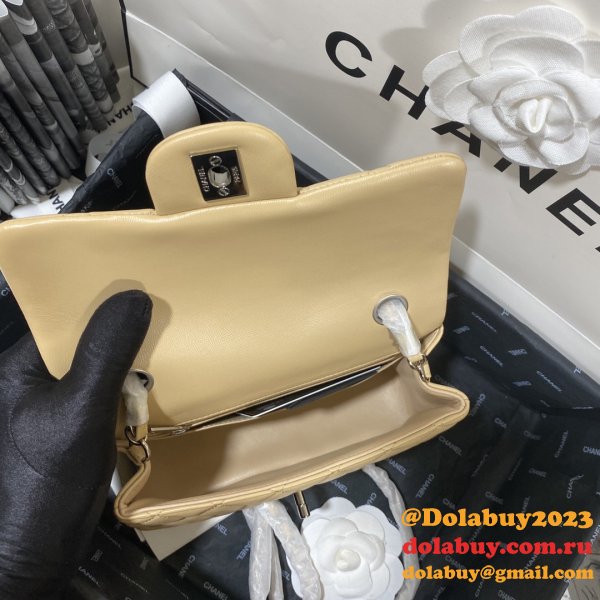 Top Quality CC Lambskin Flap Bag 1116 20CM