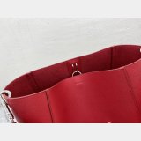 Discount Celine Sangle Seau Bucket Bag Red Calfskin