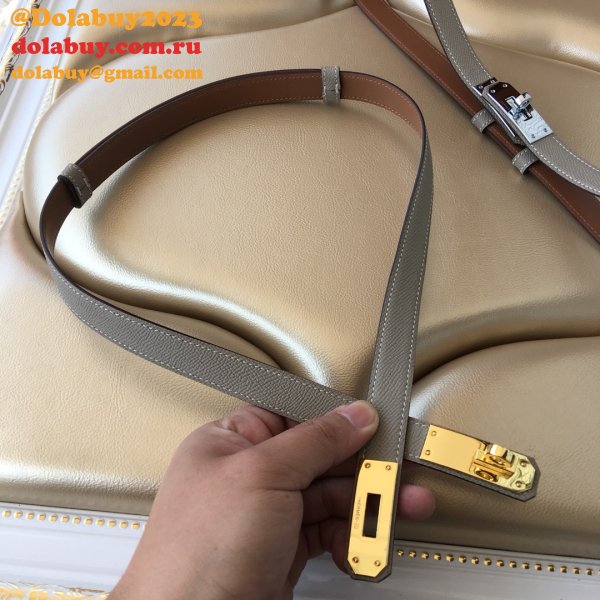 7 Star hottest selling hermes kelly thin belt 17mm