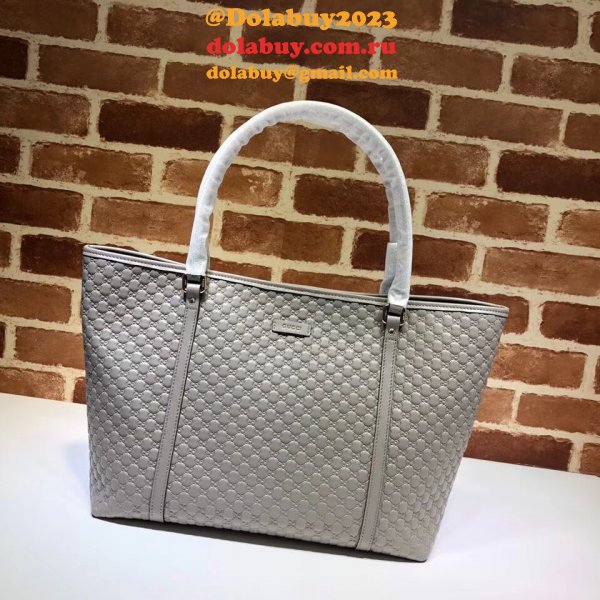 Replicas Gucci 449647 Luxury Leather Micro GG Guccissima