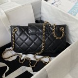 Cheap 1:1 Mirror AS4611 Baguette Black Bags Online Sale