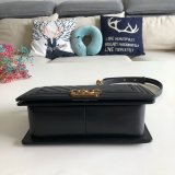 UK CC V Le Boy Top Quality Replica Black Bags Lambskin 25cm