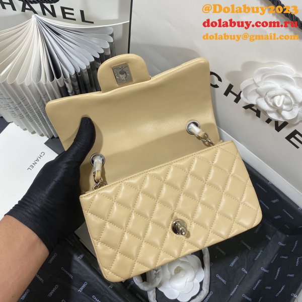 Top Quality CC Lambskin Flap Bag 1116 20CM