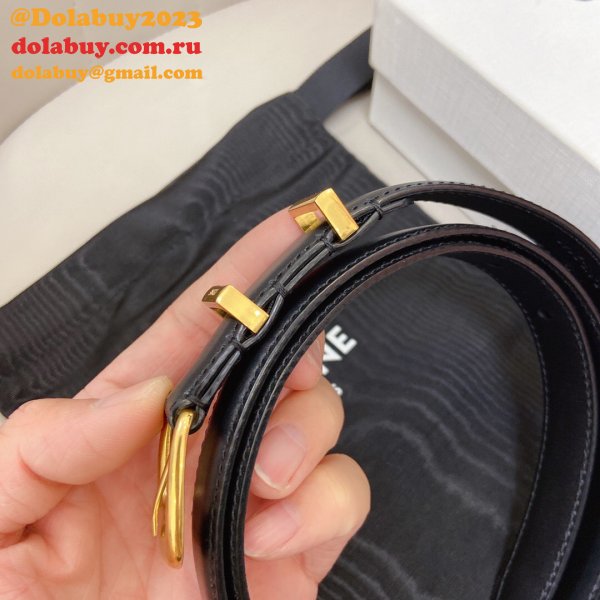 Buy Best Celine Belts Dolabuy 18mm Black Sells