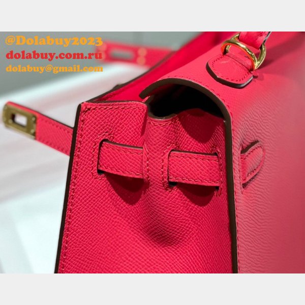 High Quality Replica Hermes Epsom Kelly 19/25/28CM Red Bag For Sale